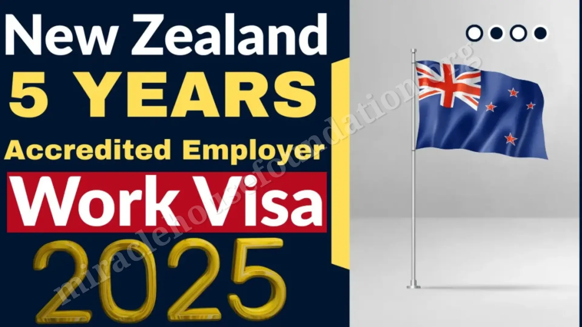 New Zealand 5 Years Accredited Employer Work Visa