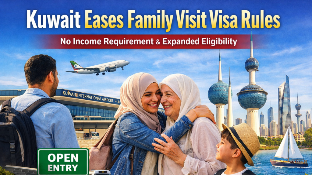 Kuwait Eases Family Visit Visa Requirements in Major Reform