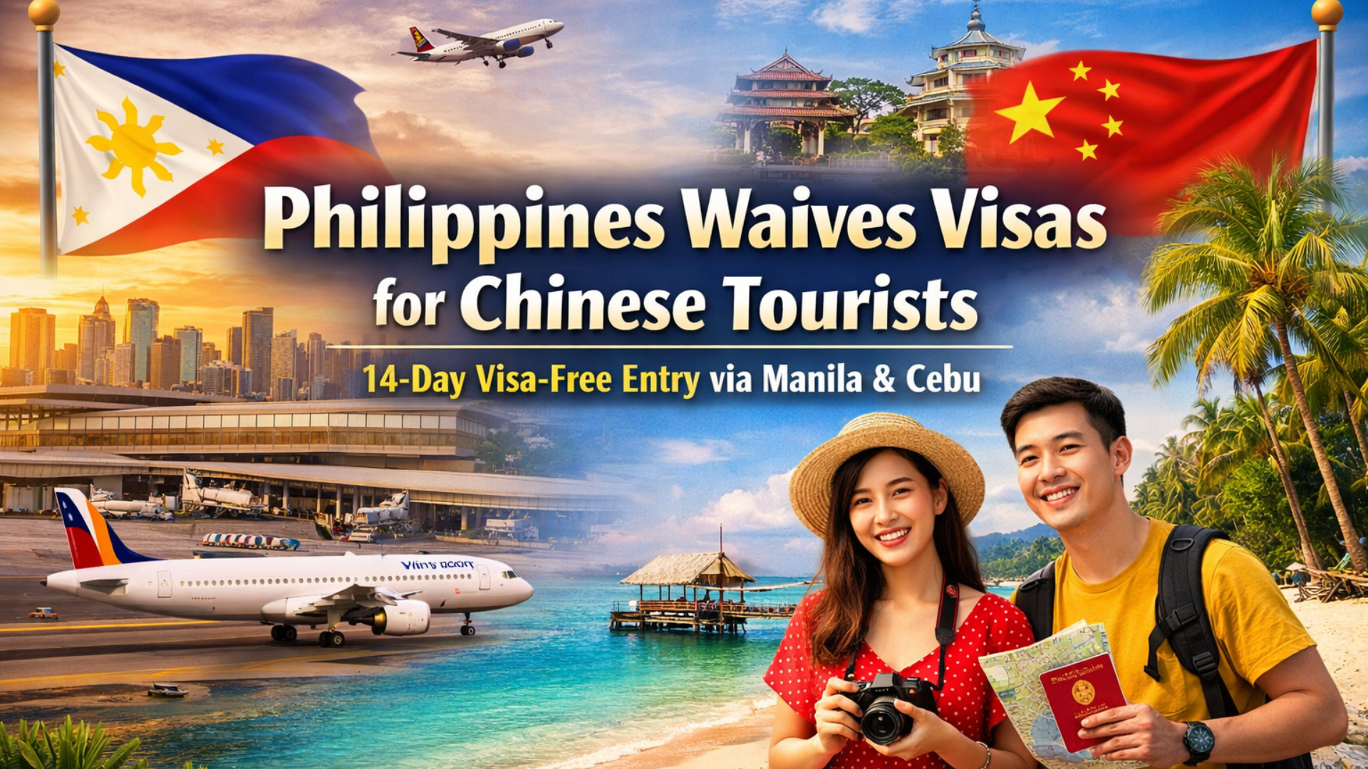 Philippines Waives Visa for Chinese Tourists to Revive Tourism