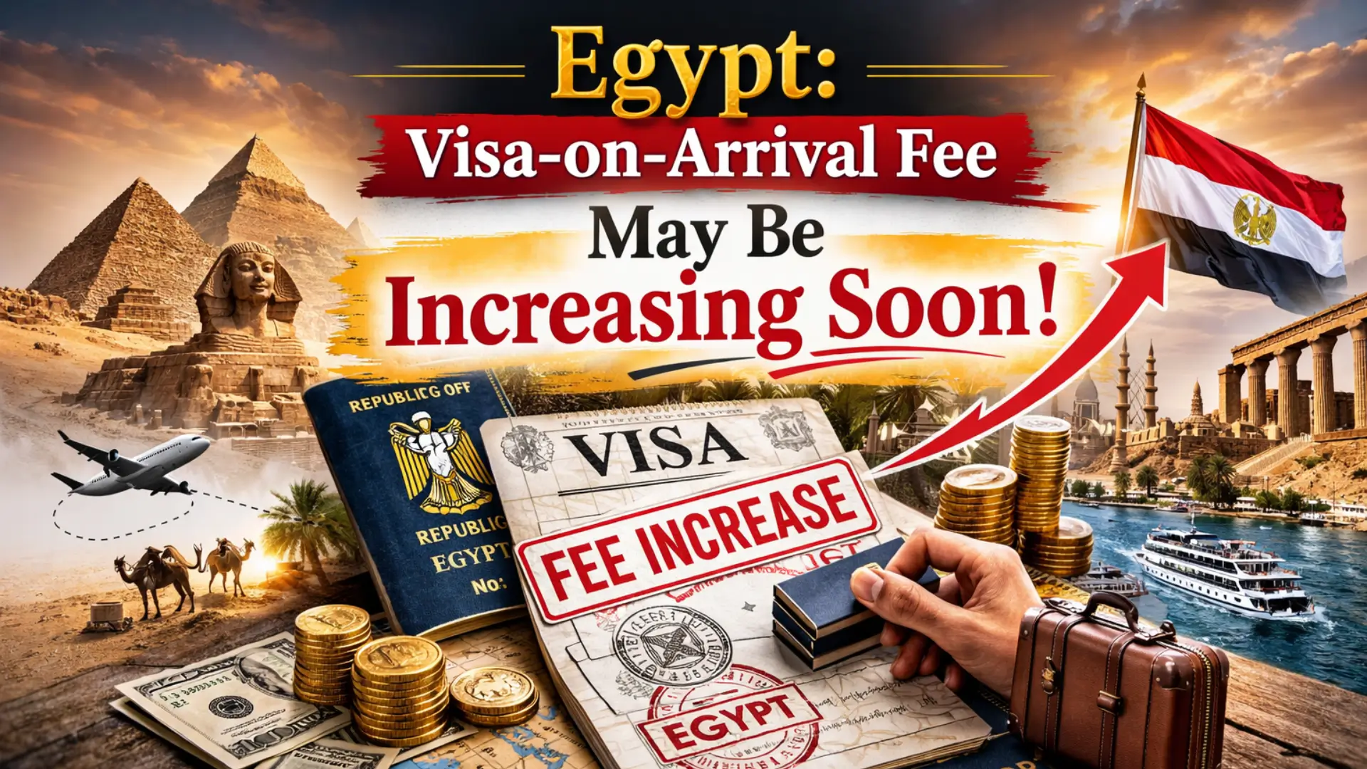 Egypt Visa-on-Arrival Fee May Be Increasing Soon