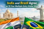 India and Brazil Agree on 10-Year Multiple-Entry Visitor Visas
