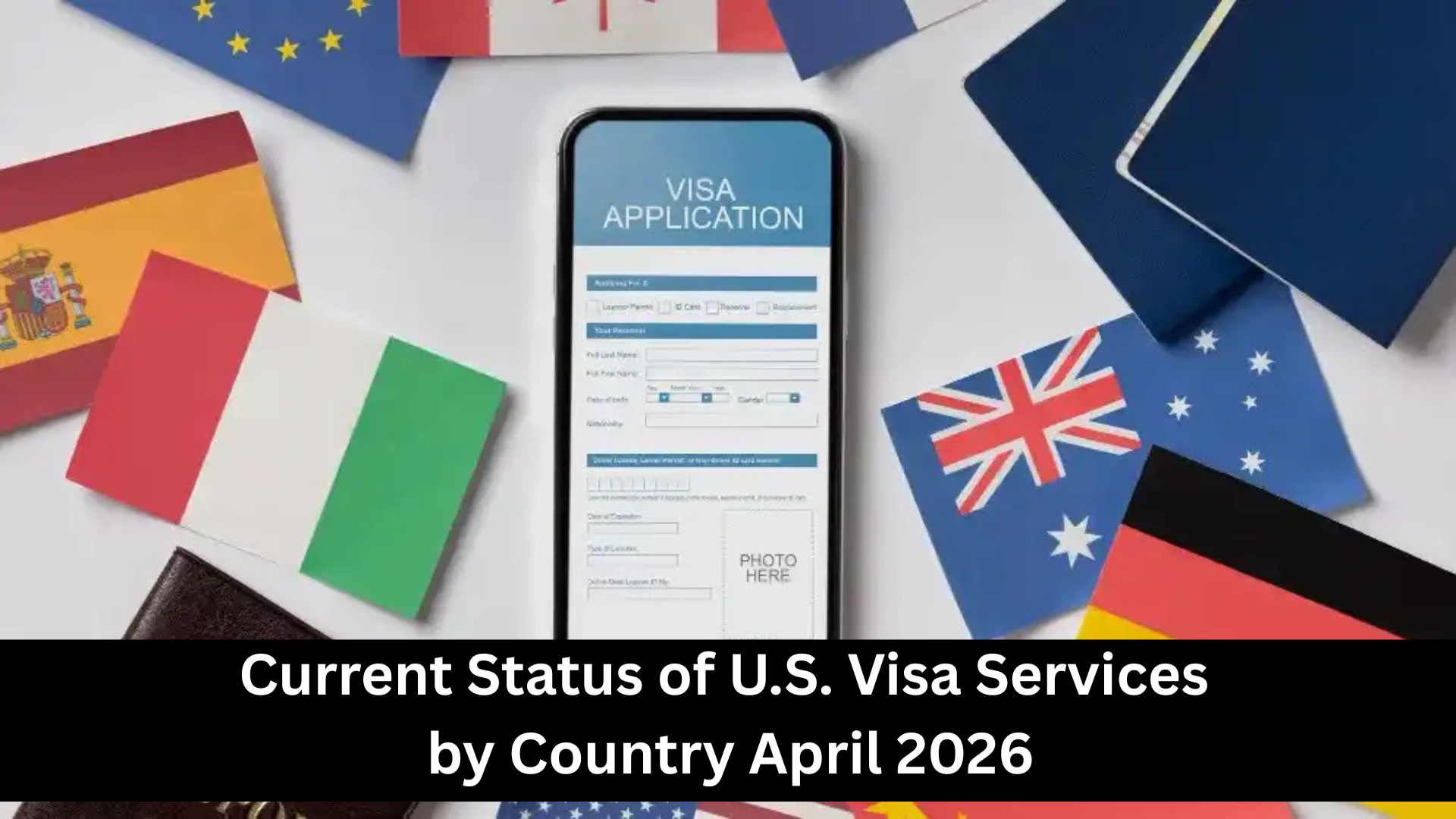 Current Status of U.S. Visa Services by Country April 2026